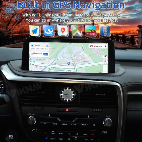 Viknav Ship From USA 128GB Android Radio Upgrade for Lexus RX300 RX350 RX450H 2020 2021 2022 CarPlay Car Multimedia Player Head Unit Android Auto Touch Screen