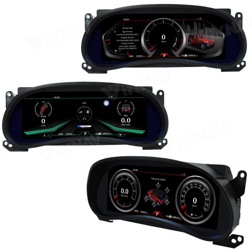 Viknav Ship From USA 12.3 Inch Digital Dash Instrument Cluster For 2011 2012 2013 2014 2015 2016 2017 Jeep Wrangler JK Digital Cluster Instrument Panel Speedometer Replacement Digital Gauge Screen