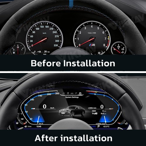 Viknav Ship From USA  Full LCD Screen Digital Instrument Cluster For BMW 5 6 7 Series X3 X4 X5 X6 Original Car Information Display Digital Cluster Speedometer