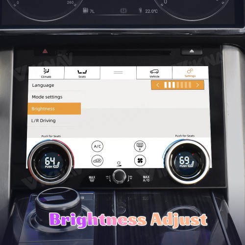 Viknav 10.4 Inch Android Head Unit Dual System For Range Rover Vogue L405 2013-2017 Car Stereo Radio GPS Navigation Carplay AC Panel Screen(AC)