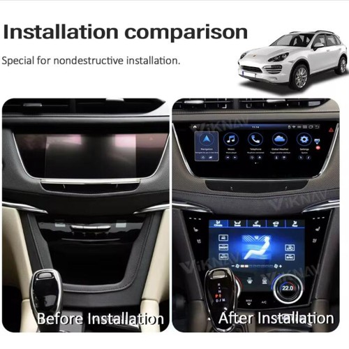 Viknav Newest AC Panel Display For Cadillac XT5 XT6 2016-2023 LCD Touch Screen LCD Air Condition Control Stereo Climate