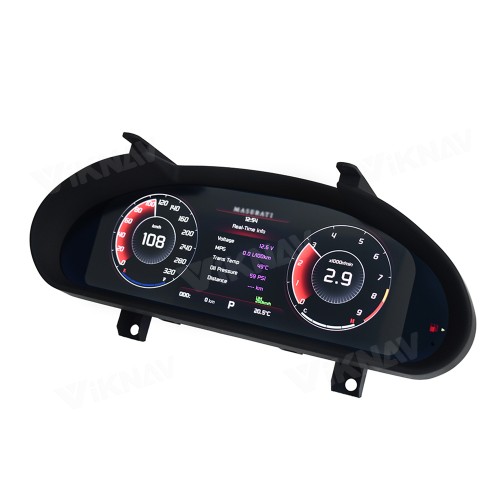 Viknav 12.3 Inch Car LCD Digital Cluster Speedometer For Maserati GT GC GranTurismo 2007-2017 Dashboard Instrument Virtual Cockpit