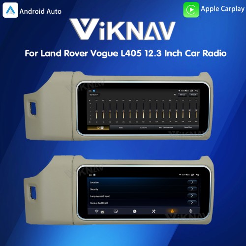 12.3 Inch Touch Screen Car Radio For Land Rover Range Rover Vogue L405 2013-2017 Multimedia Player GPS Navigation Head Unit (Beige)