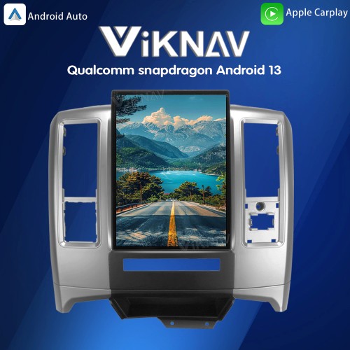 Viknav 13.8 inch Car Radio For Dodge RAM 2008-2011 Wireless Carplay Android 13 Touch Screen Multimedia Player Head Unit