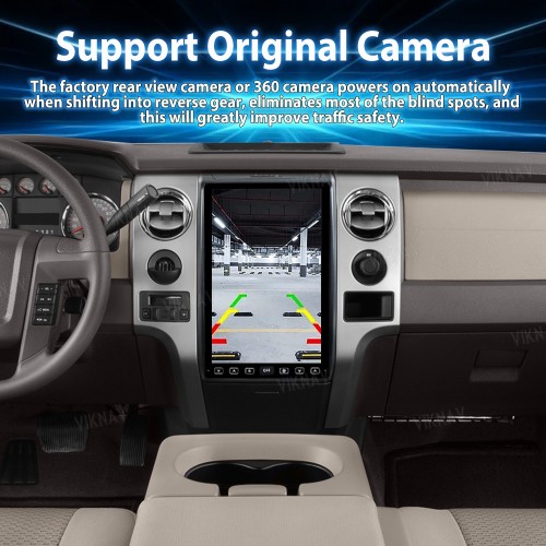 Viknav 14.4 inch Upgrade Android Car Radio With Digital Cluster Instrument For Ford F150 2009-2012 Wireless Carplay GPS Navigation Multimedia Player Stereo Head Unit