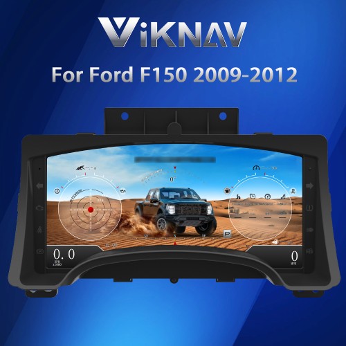 Viknav 14.4 inch Upgrade Android Car Radio With Digital Cluster Instrument For Ford F150 2009-2012 Wireless Carplay GPS Navigation Multimedia Player Stereo Head Unit