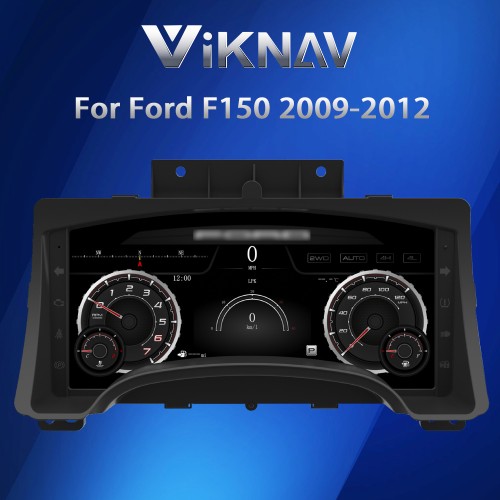 Viknav Digital Cluster Car SpeedoMeter For Ford F150 Raptor 2009-2012 Digital Gauge LCD Dashboard Panel Instrument Virtual Cockpit