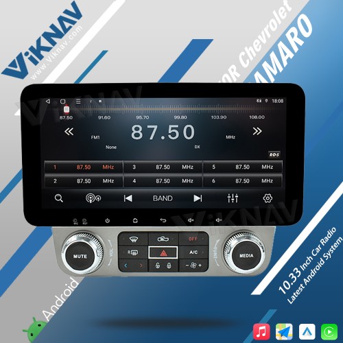 Viknav 10.33 inchCar Radio For Chevrolet Camaro 2010-2015 Android Auto Wireless Carplay touch screen head unit Multimedia player