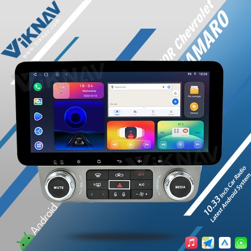 Viknav 10.33 inchCar Radio For Chevrolet Camaro 2010-2015 Android Auto Wireless Carplay touch screen head unit Multimedia player