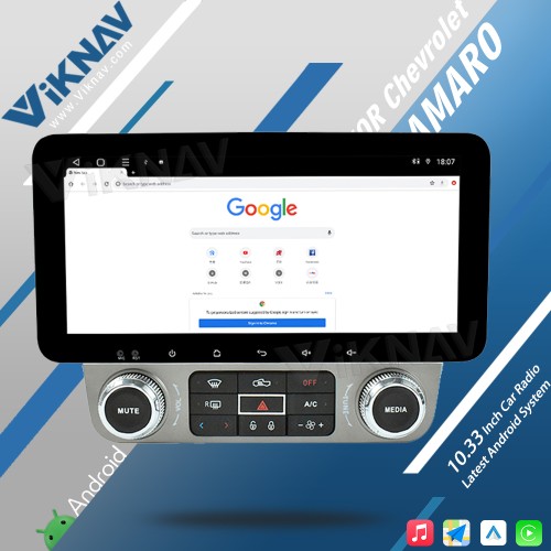 Viknav 10.33 inchCar Radio For Chevrolet Camaro 2010-2015 Android Auto Wireless Carplay touch screen head unit Multimedia player