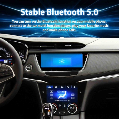 Car Stereo Radio LCD Screen For Cadillac XT5 XT6 2016-2023 Multimedia Player GPS Navigation Head Unit(64GB)