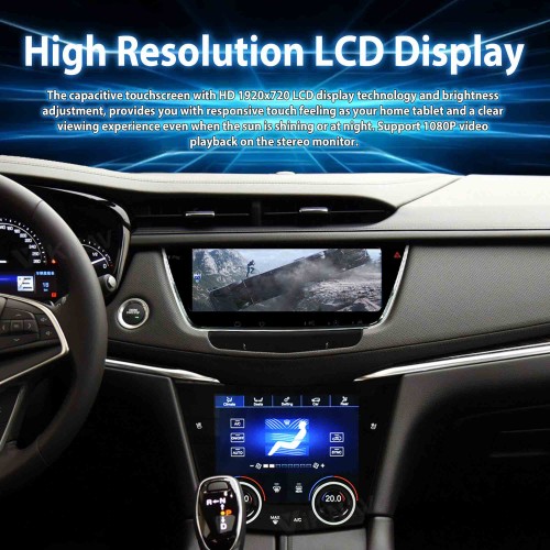 Car Stereo Radio LCD Screen For Cadillac XT5 XT6 2016-2023 Multimedia Player GPS Navigation Head Unit(64GB)