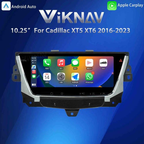 Car Stereo Radio LCD Screen For Cadillac XT5 XT6 2016-2023 Multimedia Player GPS Navigation Head Unit(64GB)