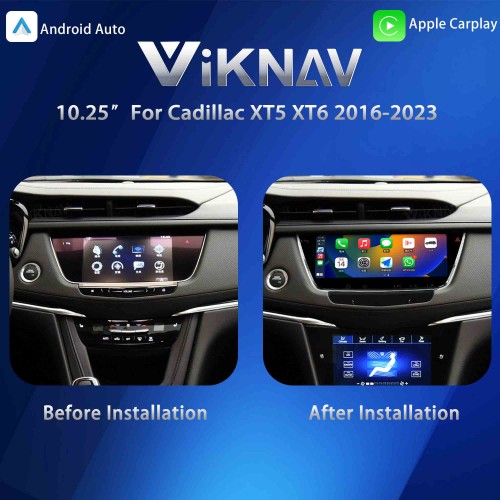 Car Stereo Radio LCD Screen For Cadillac XT5 XT6 2016-2023 Multimedia Player GPS Navigation Head Unit(64GB)