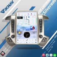 Viknav 14.4inch Car Radio For Chevrolet Silverado / GMC SIERRA 2013-2018 Touch Screen Android Head Unit GPS Navigation Player Autoradio(silvery 128GB)