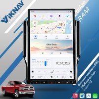 Viknav 14.4 inch Car radio For Dodge RAM 2019-2023 Wireless Carplay Android 13 touch screen GPS Navigation head unit Multimedia player（128GB）